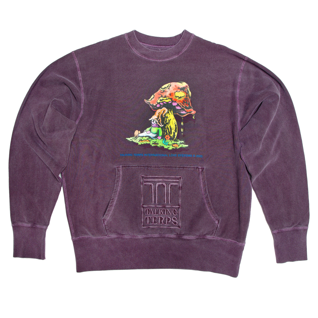 Friends & Foes EMBROIDERED POCKET CREW