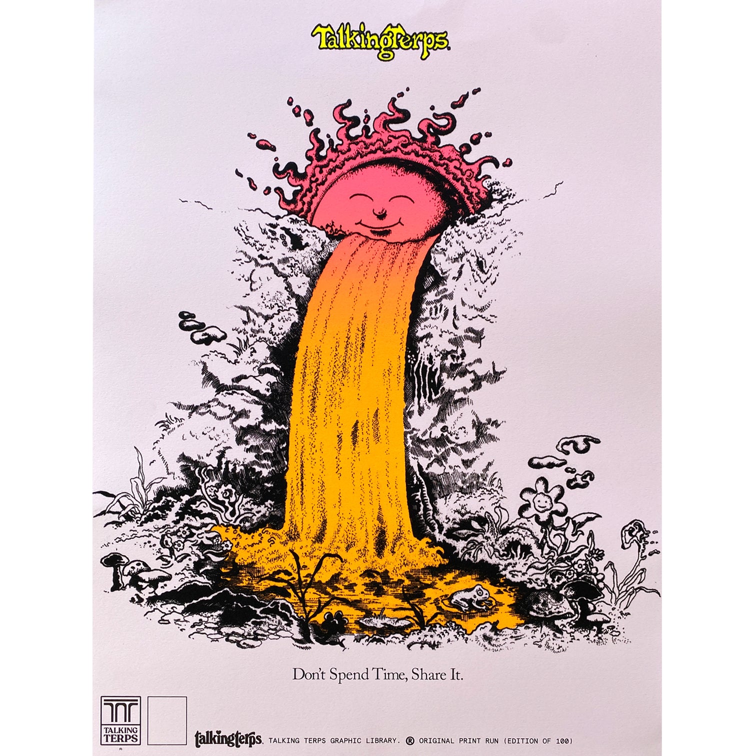 'Don't Spend Time, Share It.' Prints